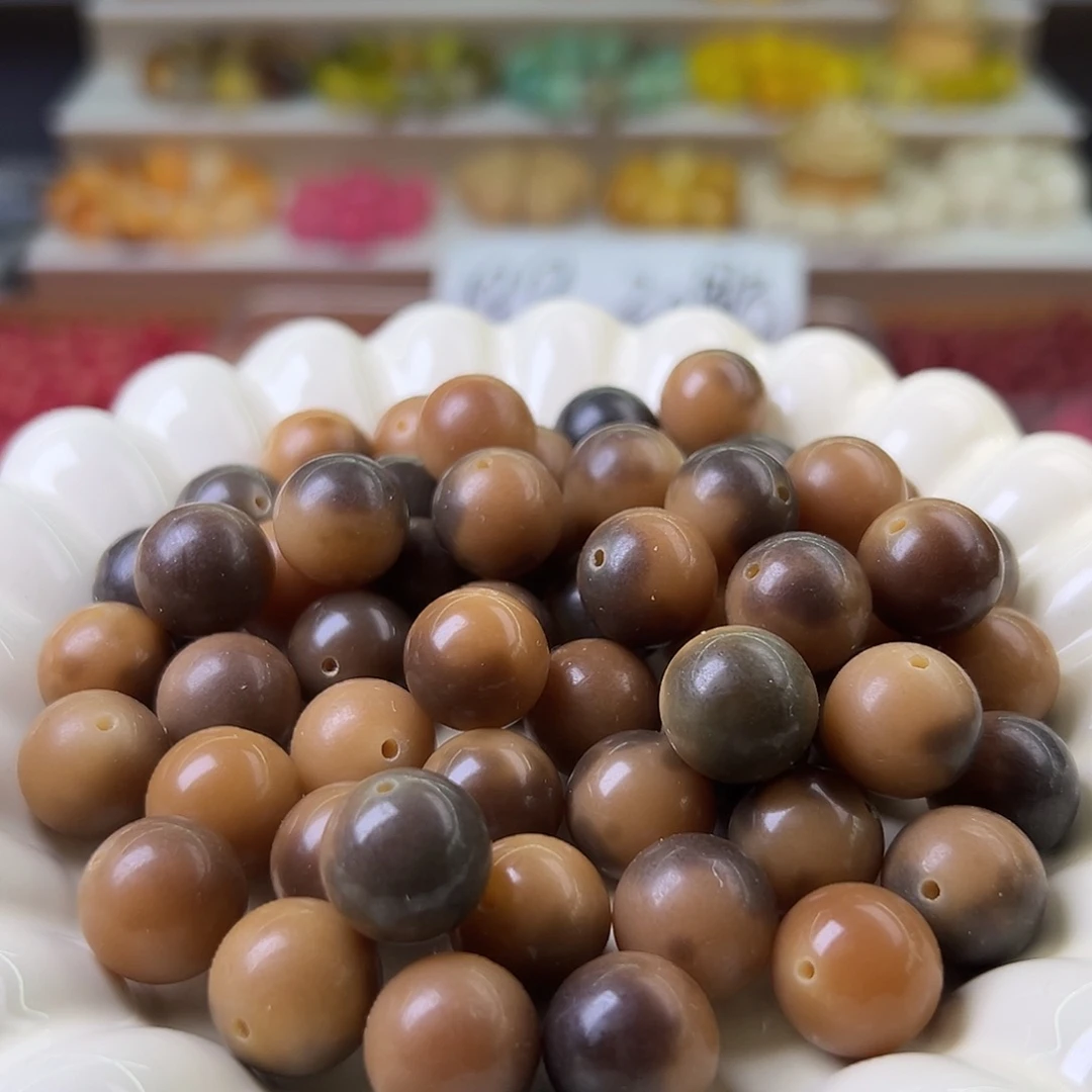 菩提根/象牙果手串卡15虎破圆50颗