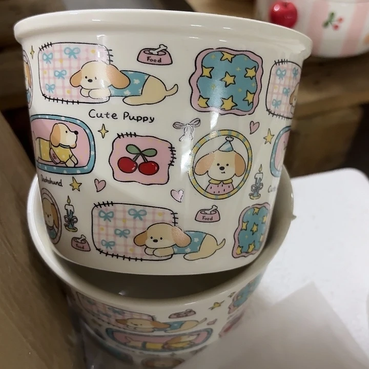 搪瓷正品狗泡面桶一个