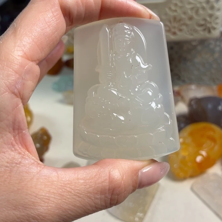 玛瑙/玉髓未镶嵌吊坠(不含链)