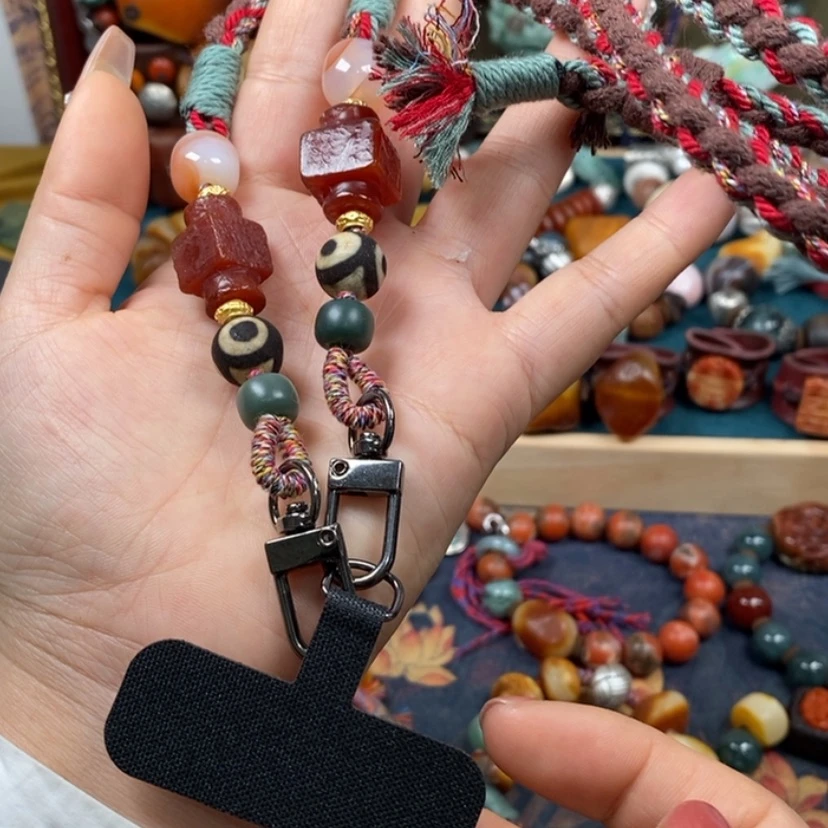 【闪购商品】玛瑙/玉髓手机链未镶嵌