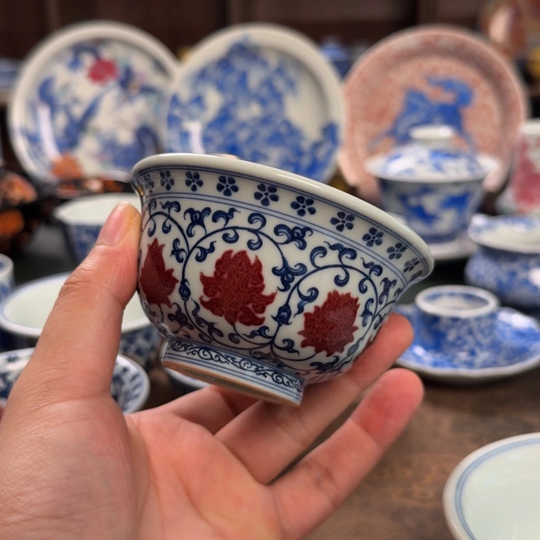 铁***木纯手工手绘陶瓷茶具微瑕