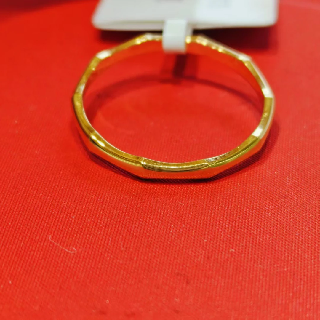 【莹莹专享】足金999饰品 竹节戒指 12# GP 1.47