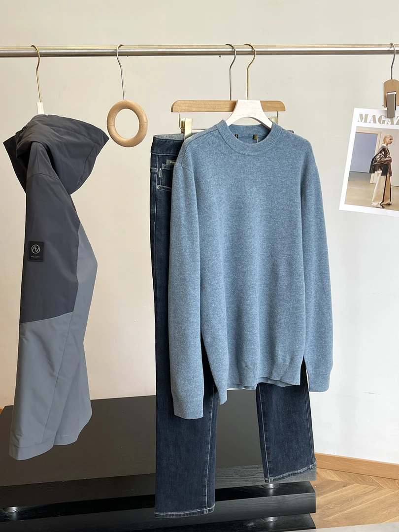 特！全羊毛！商场余D！软糯保暖羊毛绒秋冬毛衣 H6670 男装 C80