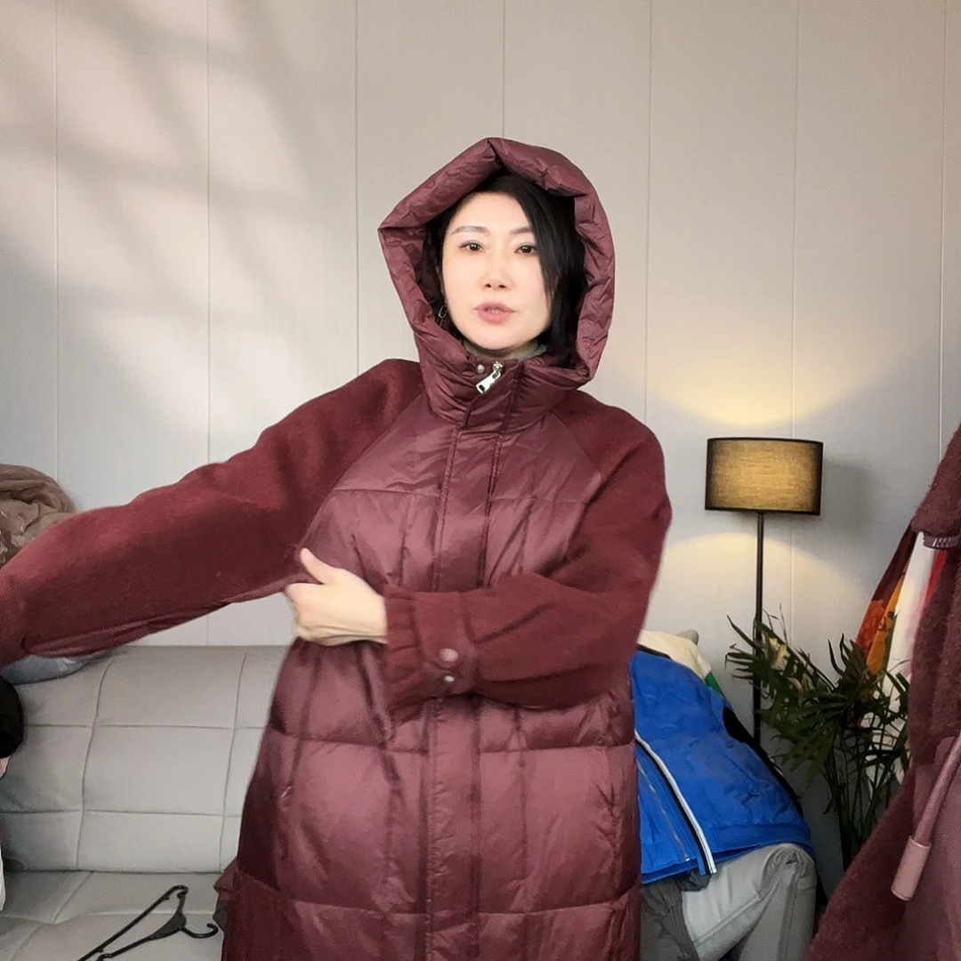 备注尺码羽羽拼接羊毛s m