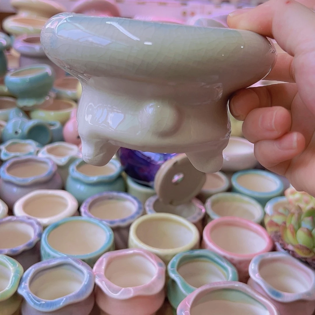 陶瓷花盆当场满12包邮