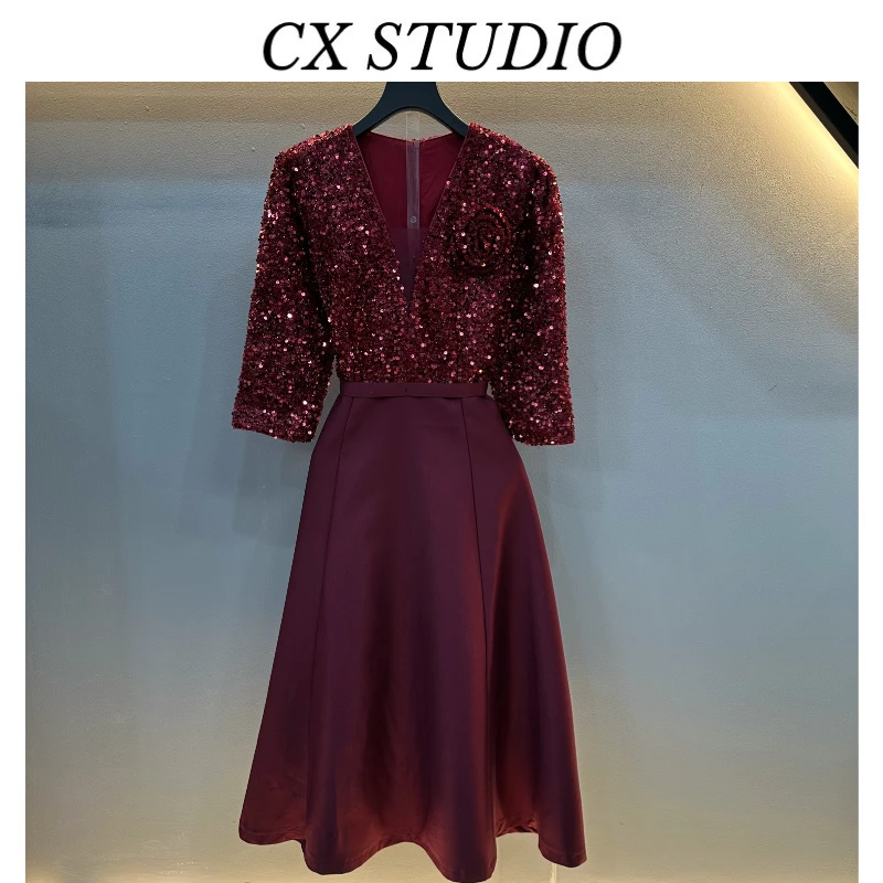 编码62 经典收腰轻奢时尚春季连衣裙（定制女装）GL8676