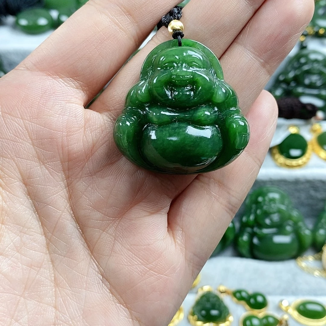 和田玉（碧玉）未镶嵌颈饰35mm