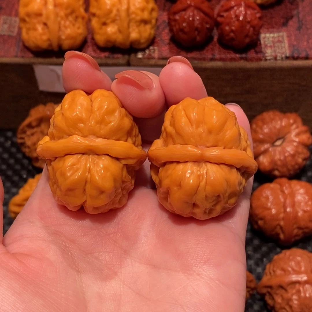 文玩核桃把件蛤蟆头36 精品943