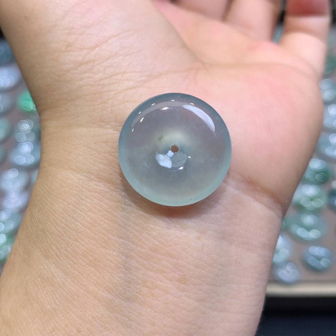 翡翠未镶嵌颈饰平安扣20.1*5.6