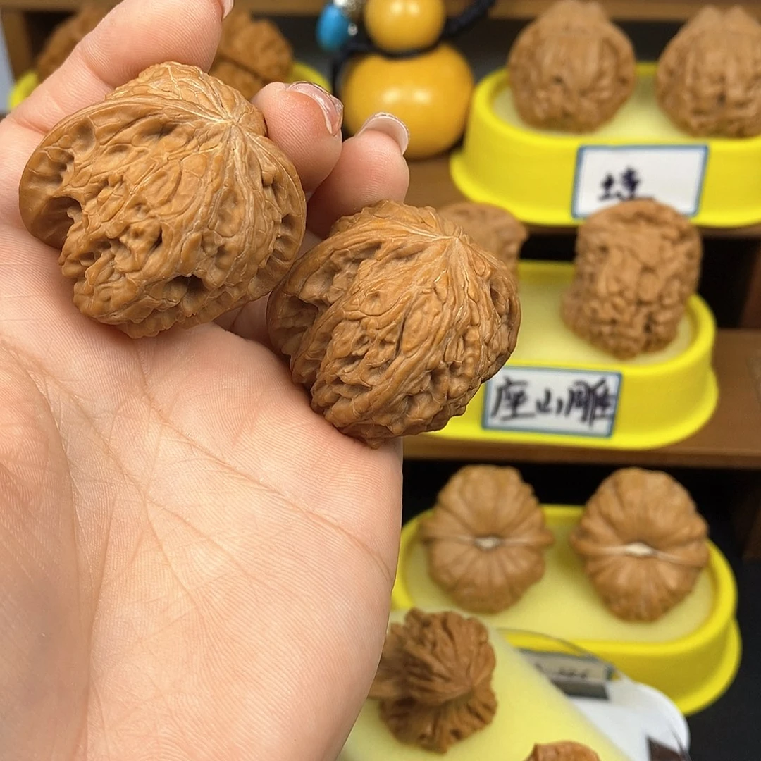 核桃磨盘 文玩/木作/... 文玩把件/