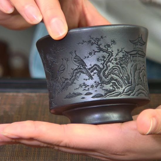 紫砂茶杯高货放漏