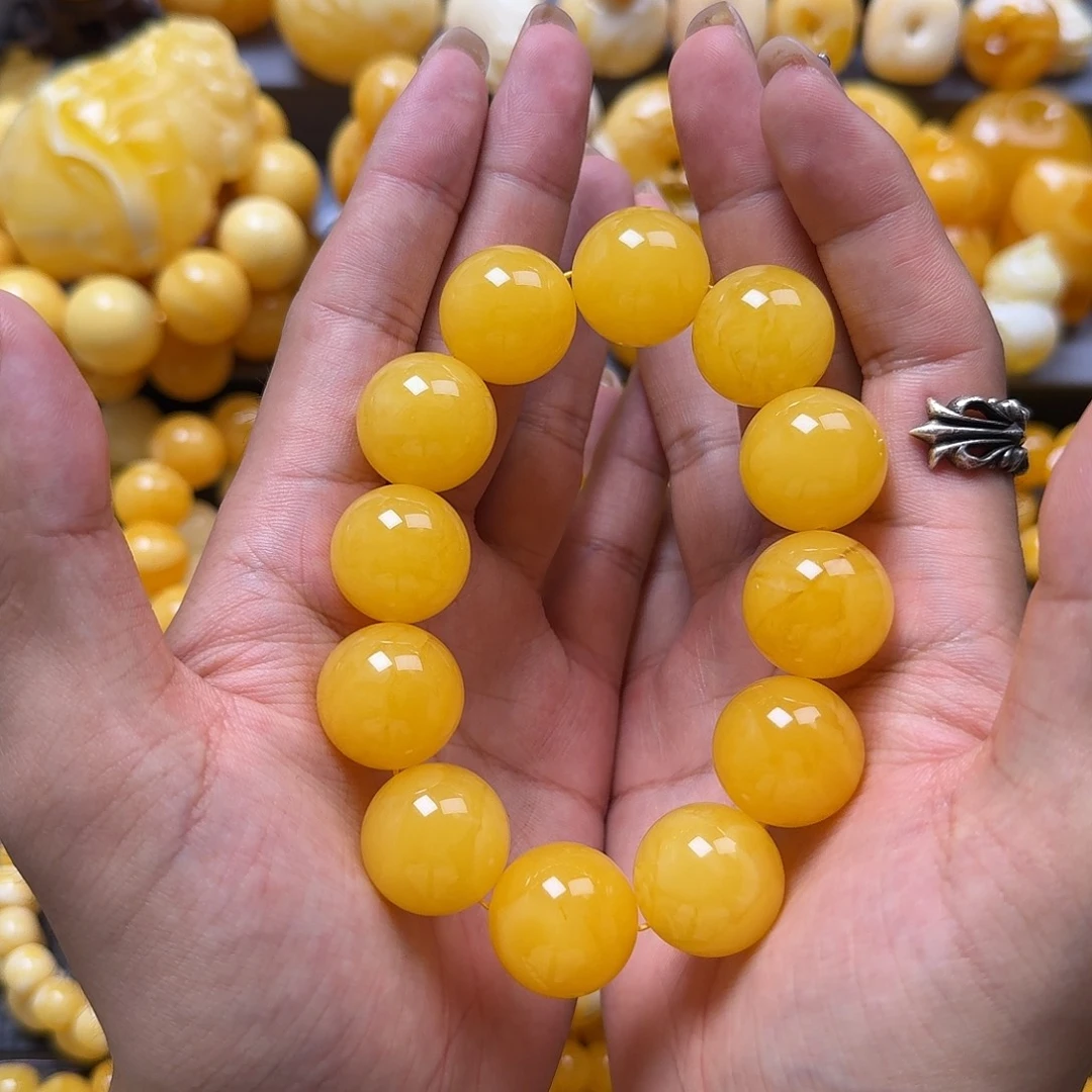 未镶嵌蜜蜡珠宝奇石同料20mm