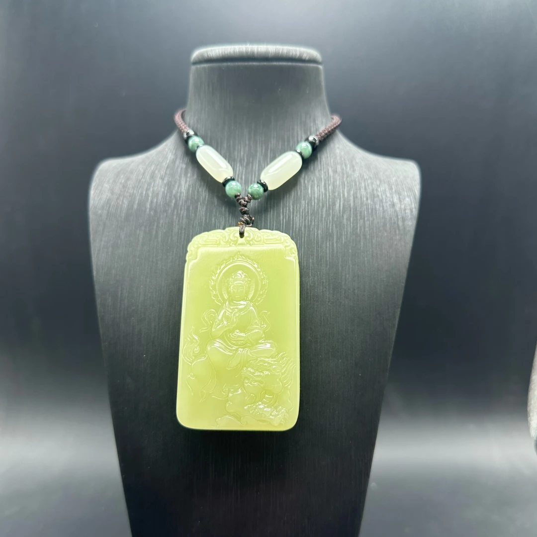 青海格尔木观音牌吊坠8007