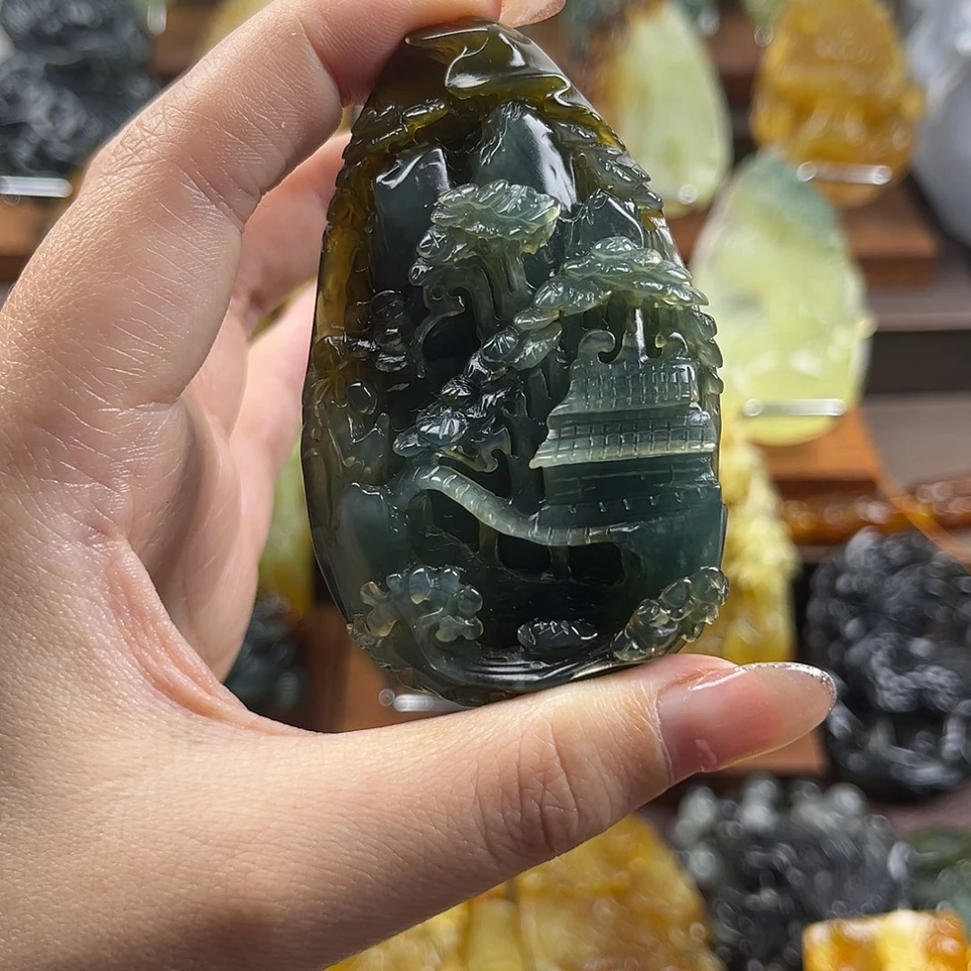 未镶嵌蛇纹石玉颈饰