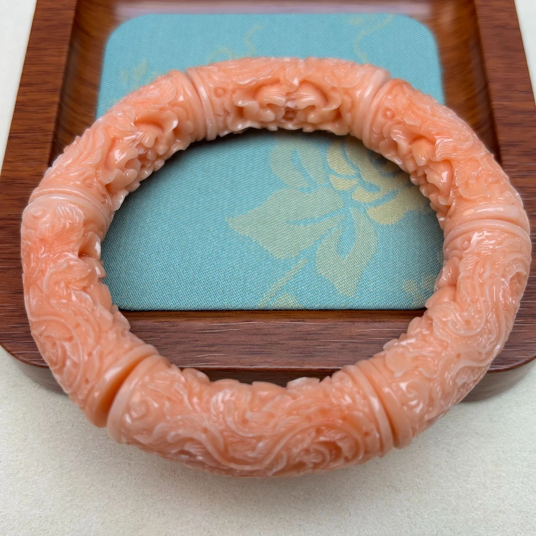 非金属珐琅项链 凤凰粉雕刻手串 D56