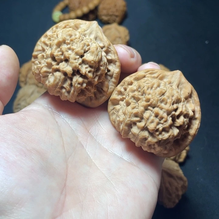 把件文玩核桃矮桩官帽48.5mm