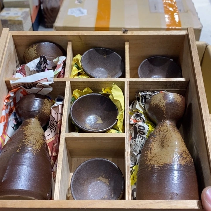 日本备前烧酒壶大漏