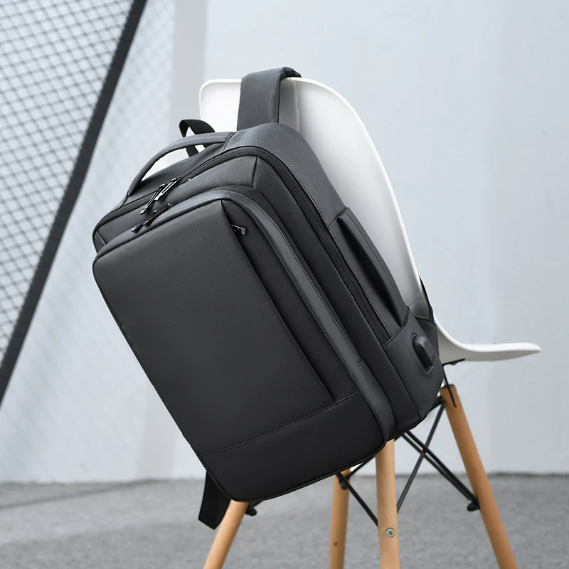 商务百搭电脑包大容量男士双肩包通勤背包出差旅行行李包学生书包