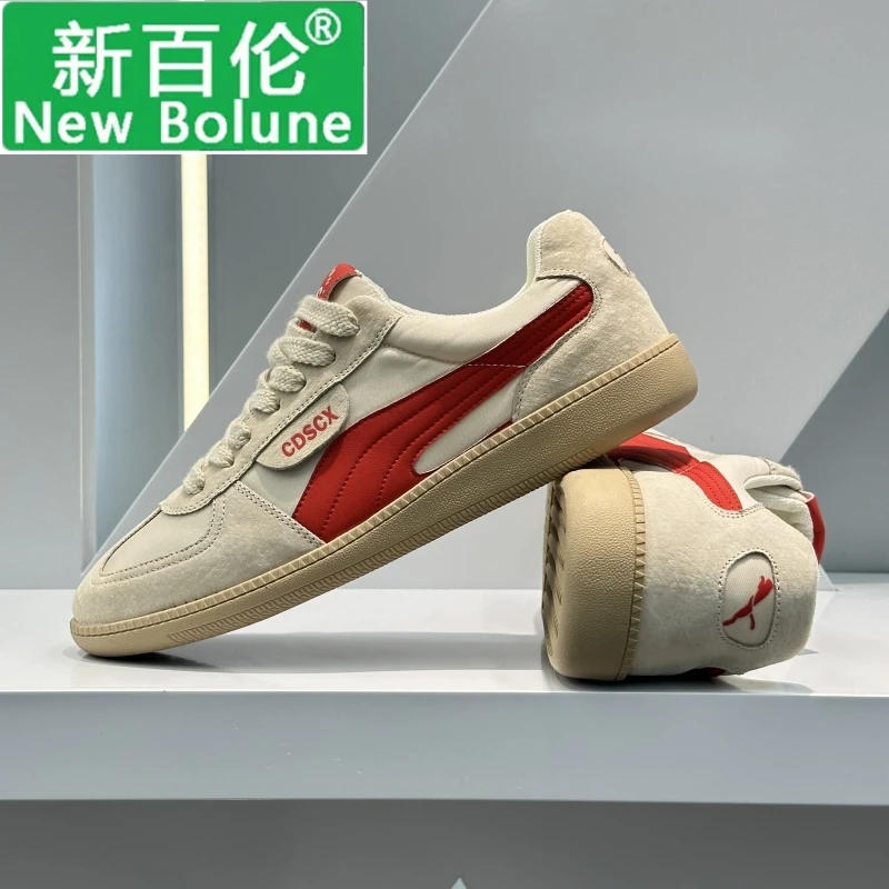 NEW BOLUNE/新百伦男鞋2025秋季新款百搭休闲板鞋美式复古德训鞋