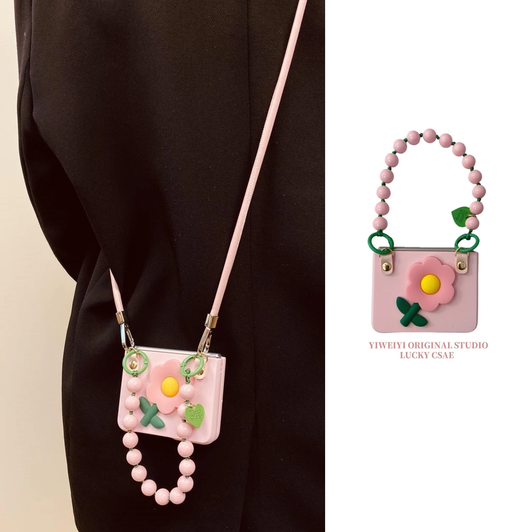 适用于华为PuraX折叠手机壳Pocket2少女心小米MIXFlip2唯美花朵