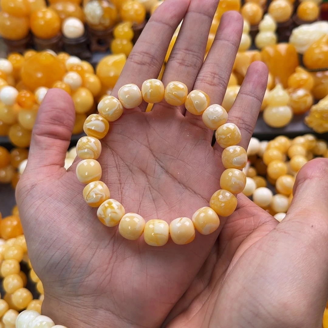 琥珀未镶嵌珠宝奇石12mm同料