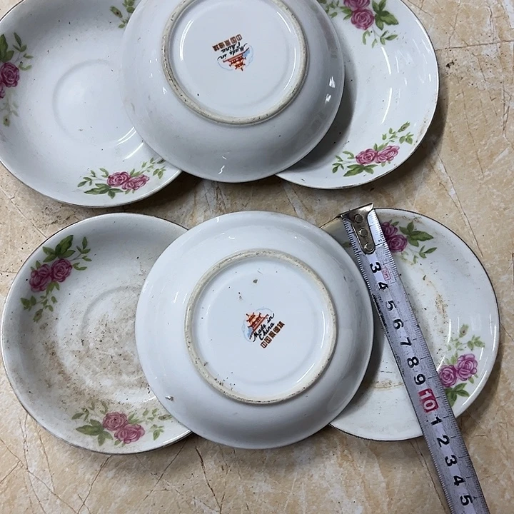 其他陶6个11.5厘米花花碟子