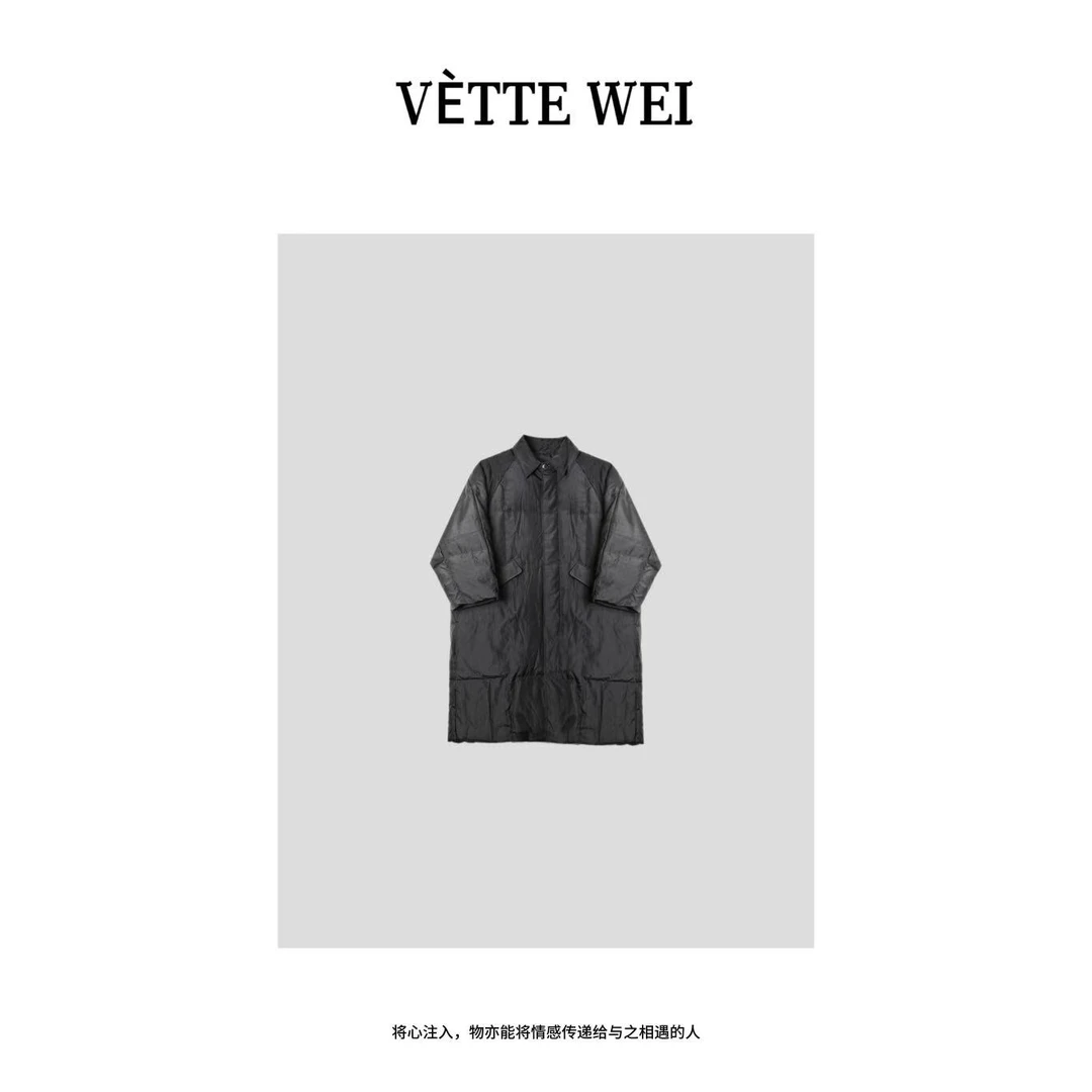 VÈTTE  WEI  “极简过冬”长款方格绗缝羽绒服  yrf-292
