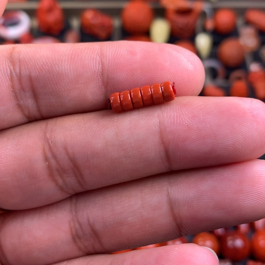 南红玛瑙未镶嵌精工直切隔片4+/2+