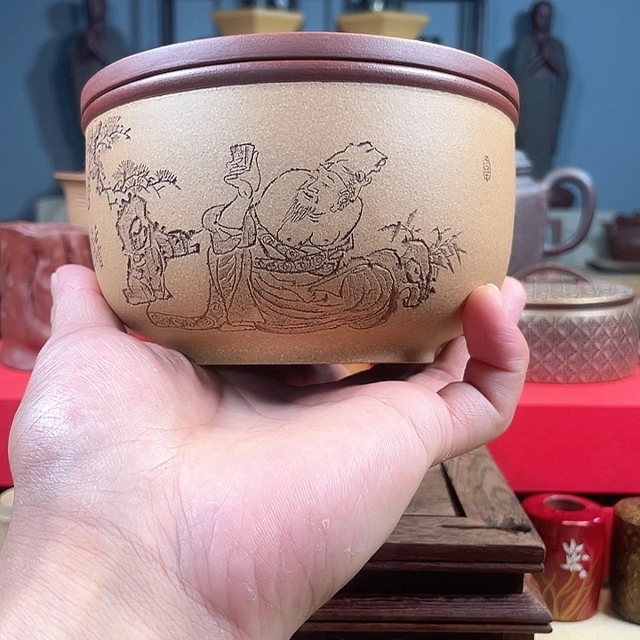 茶杯紫砂紫砂建水缸微瑕