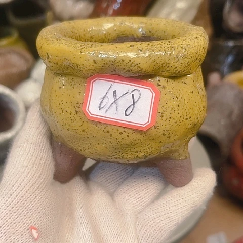 粗陶花盆手工花盆制作就这样的