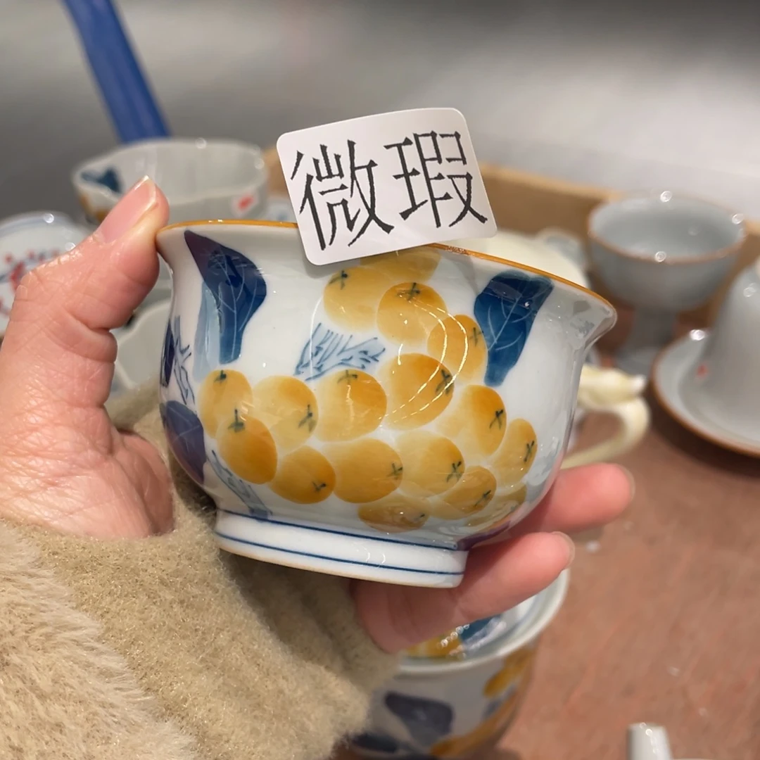 有瑕纯手绘釉下彩