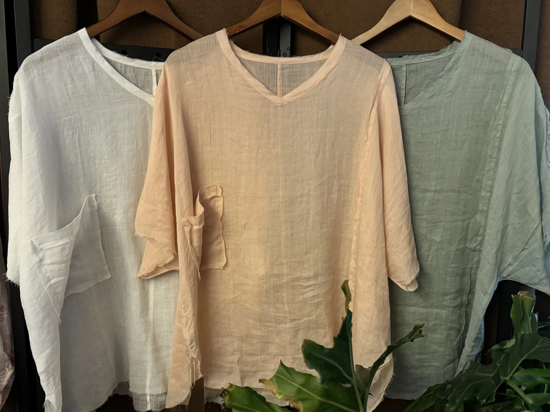 【夏未央·苎麻系列】夏季新款纯苎麻毛边小衫