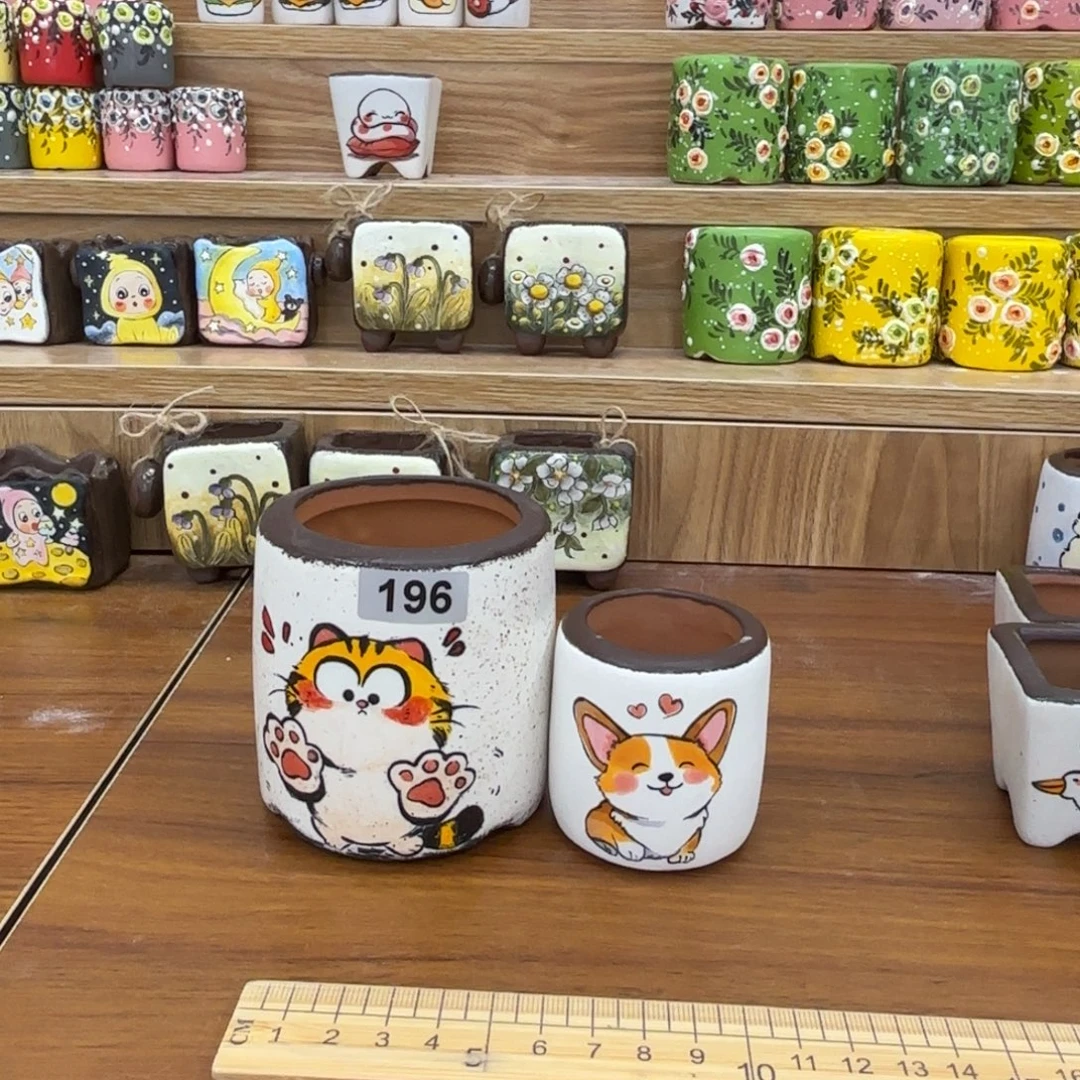 刘***a2344556778手绘花盆