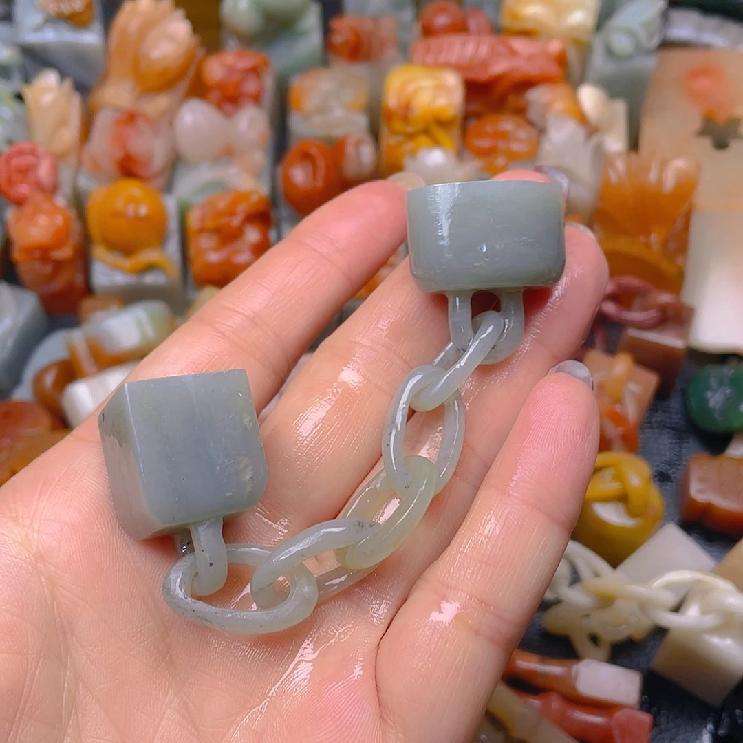 青田石印石天青蓝