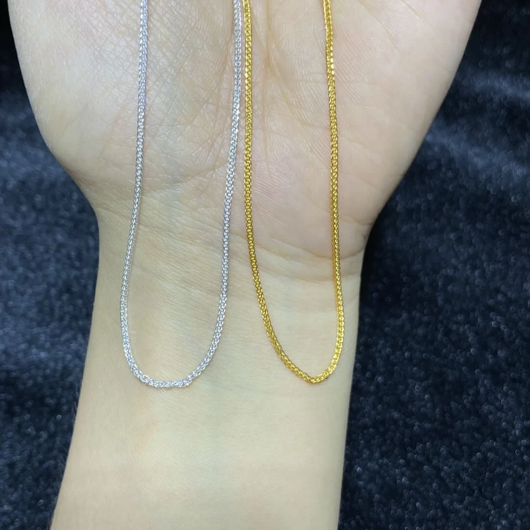 足银银制品 【星浩珠宝】足银肖邦链5-2T01G408【多样性发一件】可选