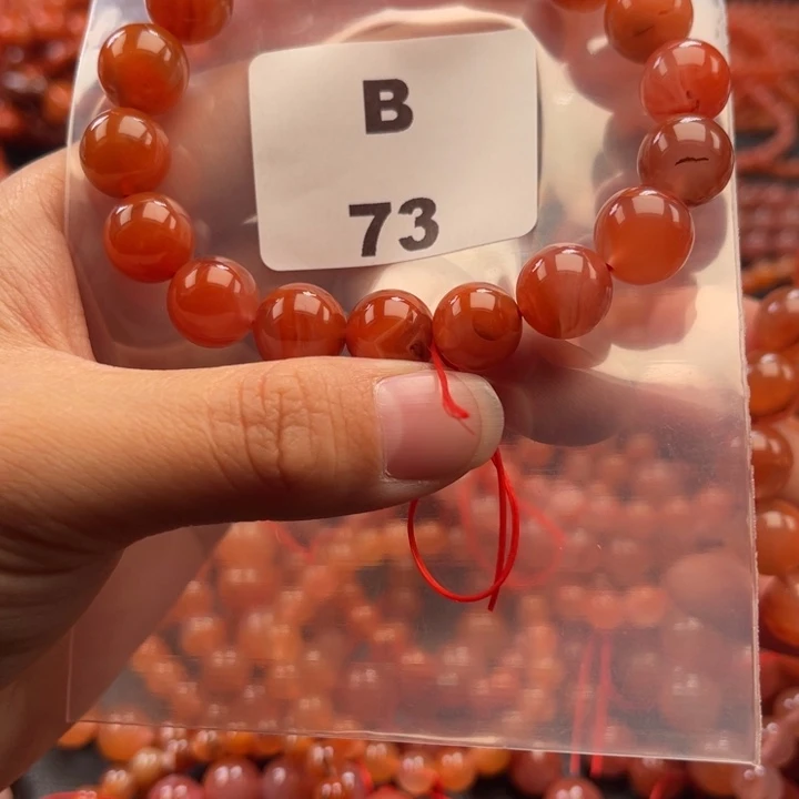 南红玛瑙未镶嵌多样性发货默认微瑕称重11mm