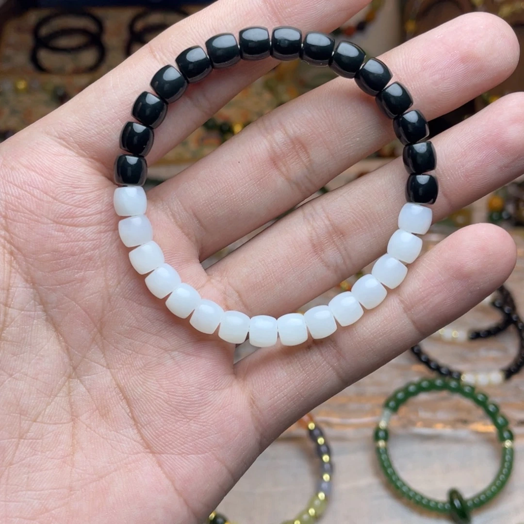 和田玉未镶嵌手链