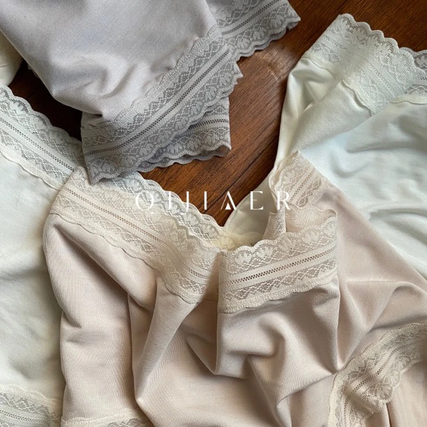 清仓【80支超细兰精莫代尔】裸感高弹女士女款蕾丝无痕内裤