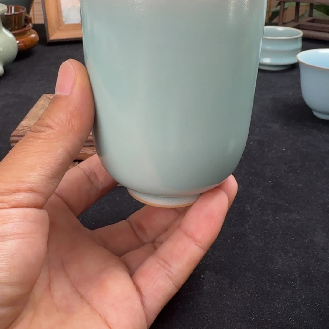 其他汝瓷粉青原矿原釉