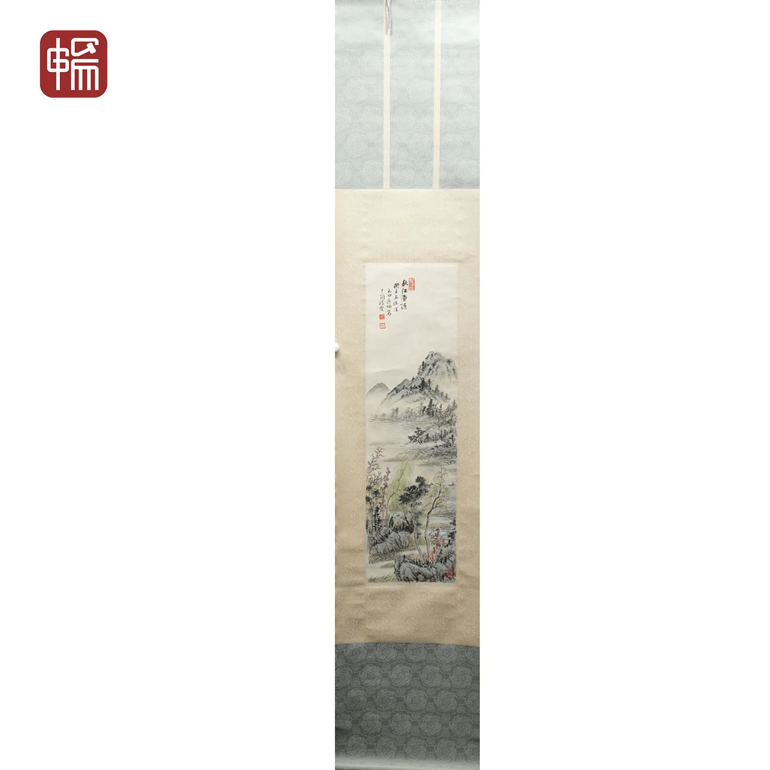T039 秋江渔隐 25*89(2.00) 纸本立轴 XR