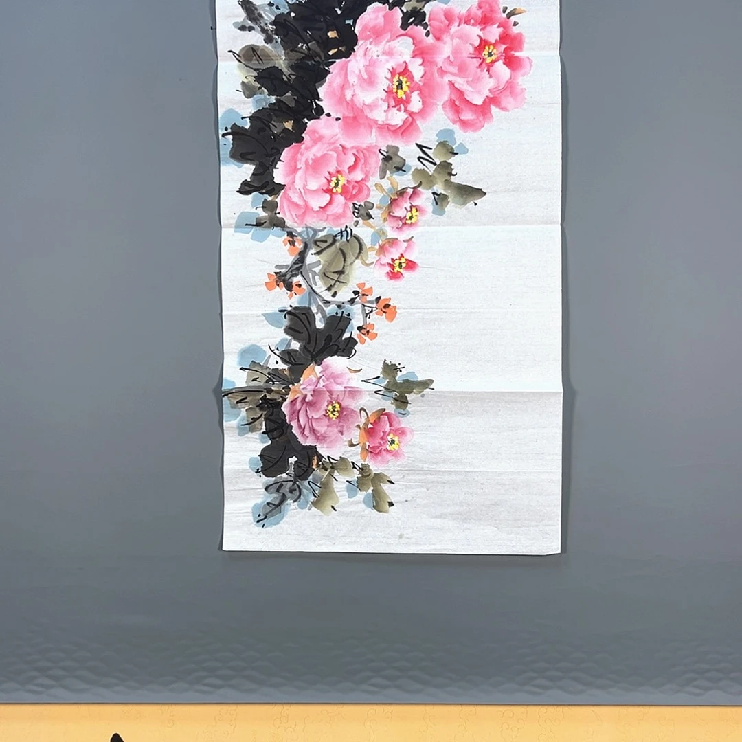 国画268 花鸟和蝴蝶都在等待它飞