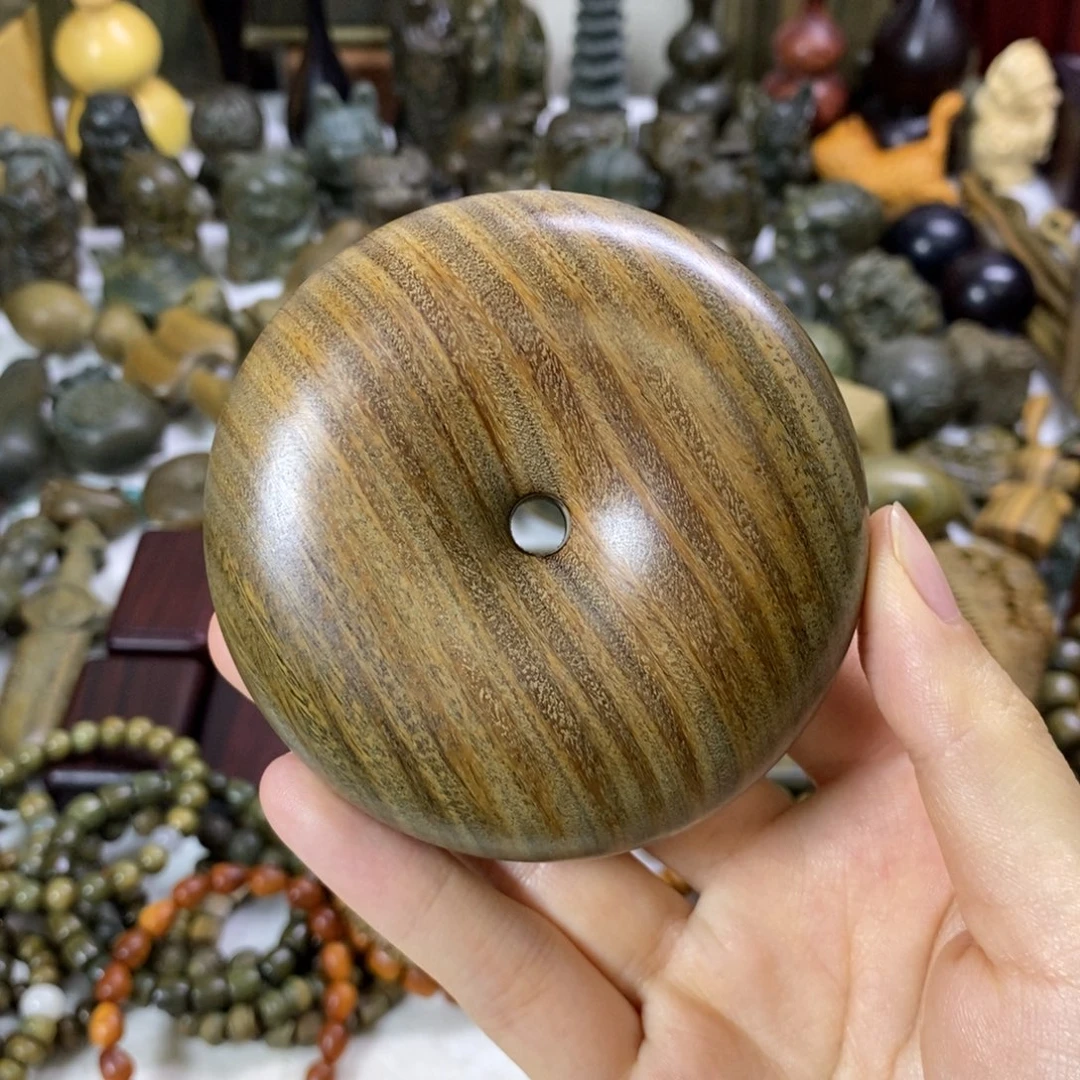 毛***球木绿檀木料工艺品