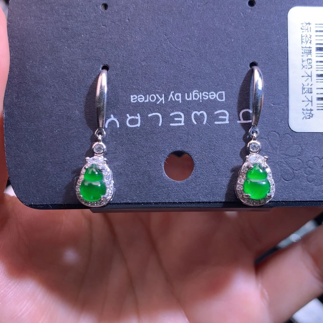 【闪购商品】颈饰银S925镶嵌翡翠天然翡翠