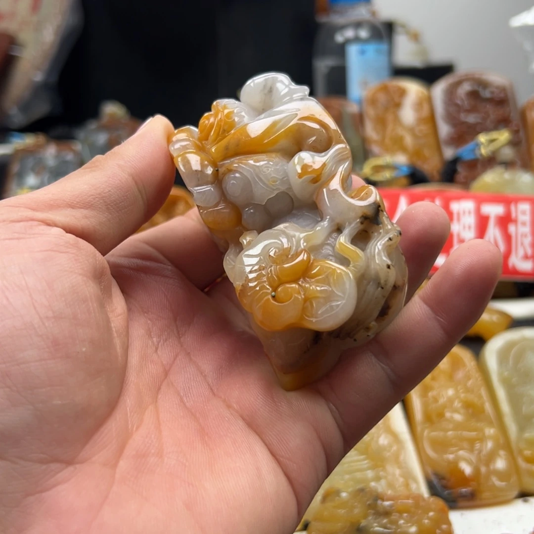 石英质玉（黄龙玉）未镶嵌多选一发货
