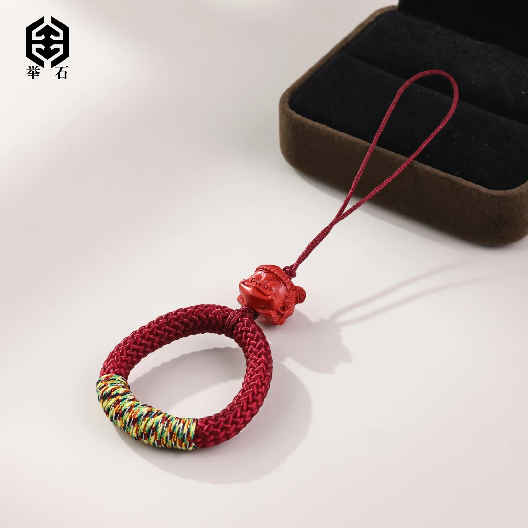 含辰砂工艺品【举石精选】X07-H10-05朱砂挂件（一件/多样性发）L