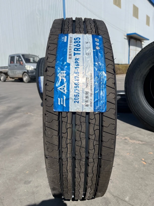 205/75.5三角四线685花纹正品三包胎校车公交车轮胎