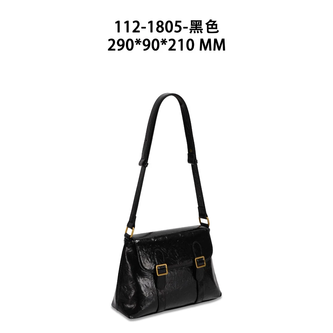 【工厂直销】GQ-1805-黑色轻奢时尚气质百搭女士包