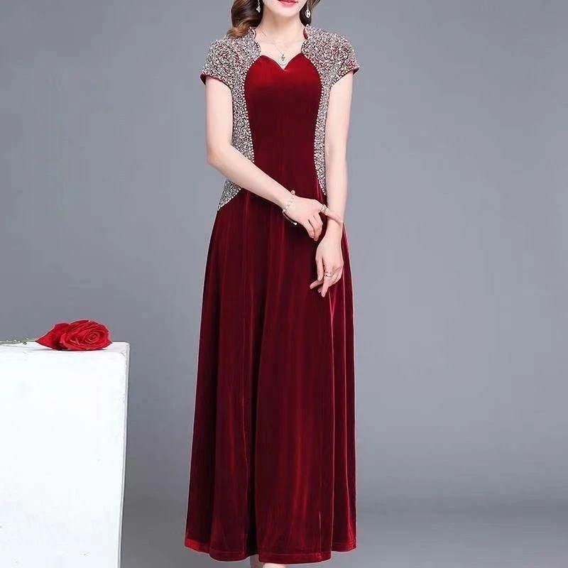 新款烫钻气质减龄显瘦遮肉小众女装02