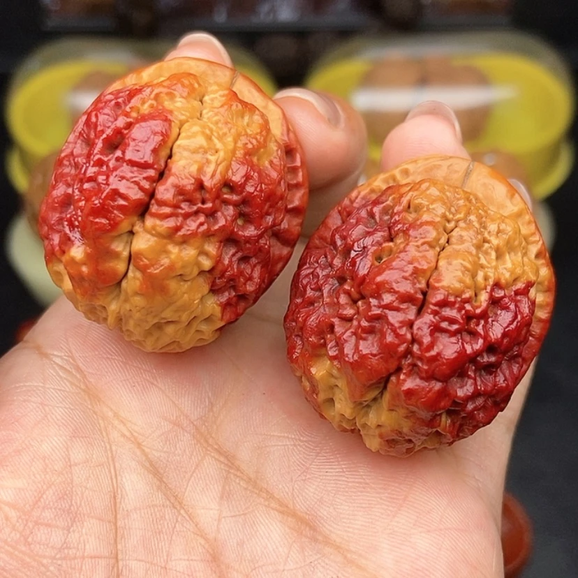 【闪购商品】文玩核桃把件40尺七彩老蟾头