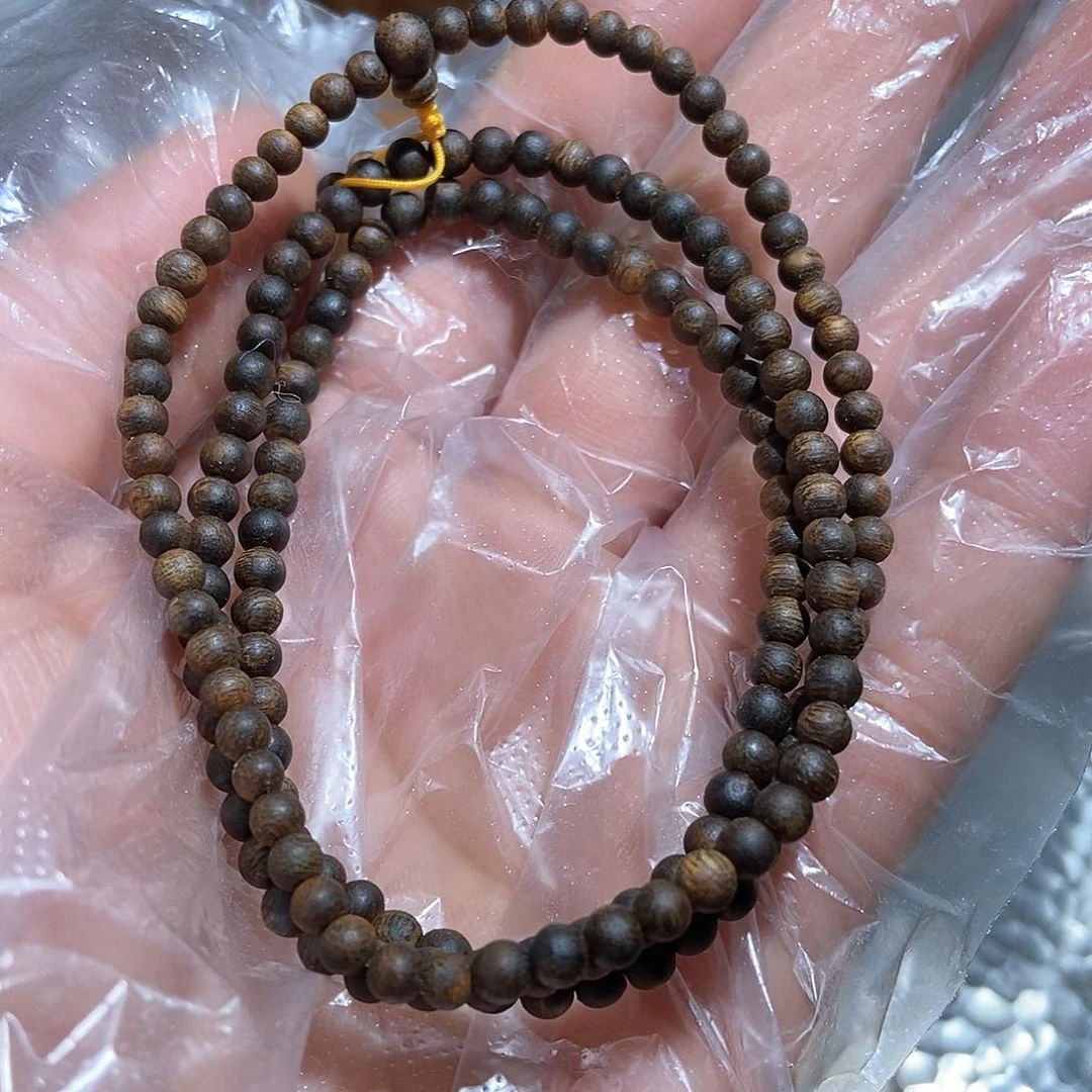 沉香手串芽庄白棋0.3✖️158颗沉水